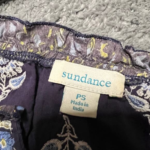 Sundance Shirt Women Small P Embroidered Lost in Time Top Eclipse Myriad Balloon - Picture 6 of 7